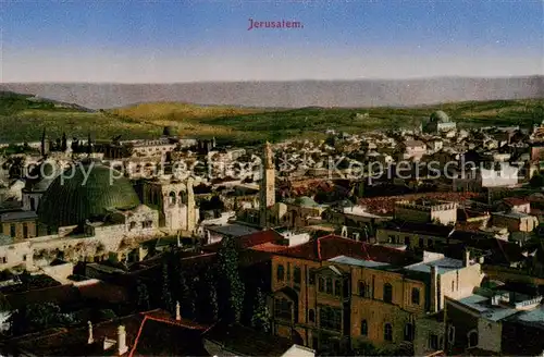 AK / Ansichtskarte  Jerusalem_Yerushalayim Teilansicht Jerusalem_Yerushalayim