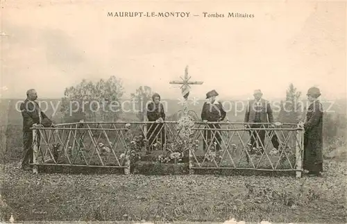 AK / Ansichtskarte Maurupt le Montois_51_Marne Tombes Militaires 