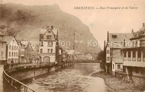 AK / Ansichtskarte  Oberstein_Nahe Rue Principale et la Vallee Oberstein_Nahe