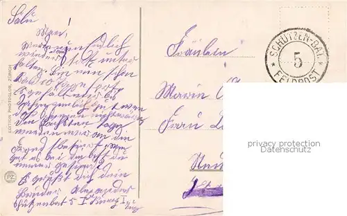 AK / Ansichtskarte Basel_BS Teilansicht Feldpost Basel_BS