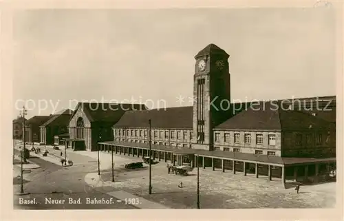 AK / Ansichtskarte Basel_BS Badischer Bahnhof Basel_BS