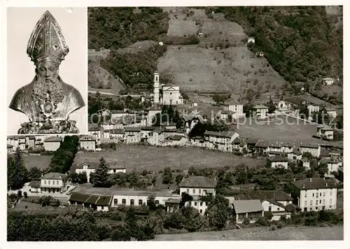 AK / Ansichtskarte Borgo_di_Agno_Lago_di_Lugano_TI Busto di S. Provino 