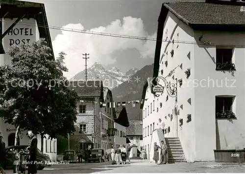AK / Ansichtskarte 73794295 Pfunds_Tirol_AT Hotel Post Aussenansicht 