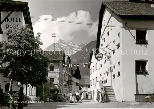 AK / Ansichtskarte  Pfunds_Tirol_AT Hotel Post Aussenansicht 