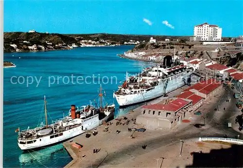 AK / Ansichtskarte 73794335 Mahon_Menorca_Islas_Baleares_ES Teilansicht d. Hafens 