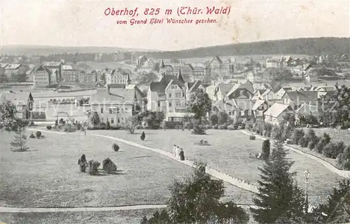 AK / Ansichtskarte  Oberhof__Thueringen Gesamtansicht v. Hotel Wuenscher aus ges. 