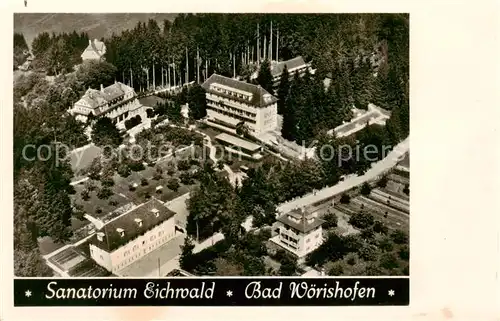 AK / Ansichtskarte  Bad_Woerishofen Fliegeraufnahme Sanatorium Eichwald Bad_Woerishofen