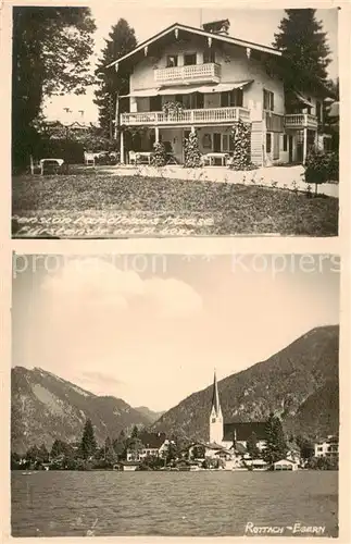 AK / Ansichtskarte 73794390 Rottach-Egern Teilansicht u. Landhaus Haase-Aussenansicht Rottach-Egern