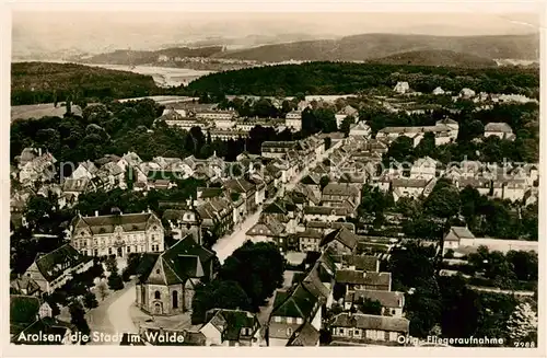 AK / Ansichtskarte  Arolsen_Bad Fliegeraufnahme Panorama Arolsen_Bad