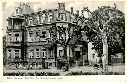 AK / Ansichtskarte 73794394 Bad_Ems Villa Sommer Aussenansicht - Sanatorium Bad_Ems