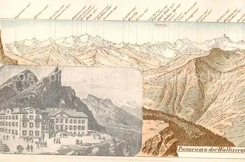 AK / Ansichtskarte Gemmipass_2322m_VS Walliserau Hotel Wildstrubel 