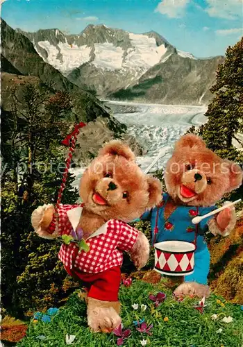 AK / Ansichtskarte  Teddy_Teddybaer_Teddy-bear Reise durch die Schweiz 