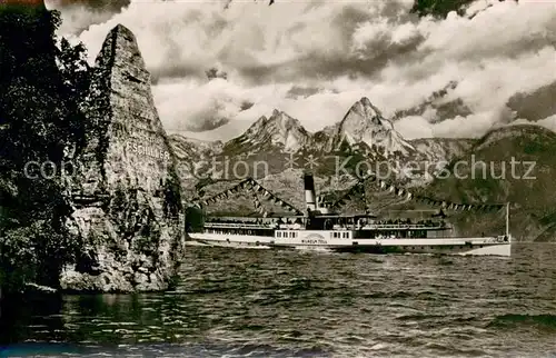 AK / Ansichtskarte  Dampfer_Seitenrad Vierwaldstaetterersee 