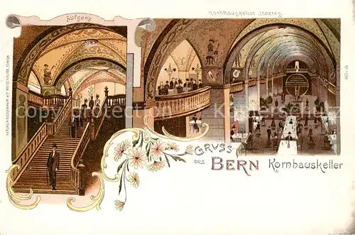 AK / Ansichtskarte Bern_BE Kornhauskeller Aufgang Innenansicht Bern_BE