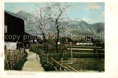 AK / Ansichtskarte Hohfluh Hasliberg_BE Partie am Dorf 