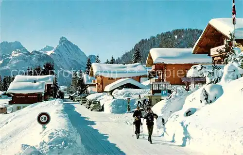 AK / Ansichtskarte Schoenried_BE Gummfluh u. Rueblihorn   Winter 