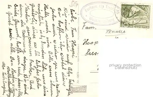 AK / Ansichtskarte Tschingla_Alp_2443m_GR Alp Tschingla ob Wallenstadtberg m. Hinterruck 