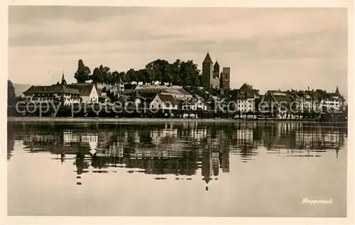 AK / Ansichtskarte Rapperswil_BE Teilansicht v. See aus Rapperswil BE