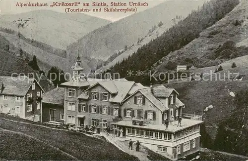 AK / Ansichtskarte Urnaesch_AR Alpenkurhaus Kraezerli am Saentis Urnaesch_AR