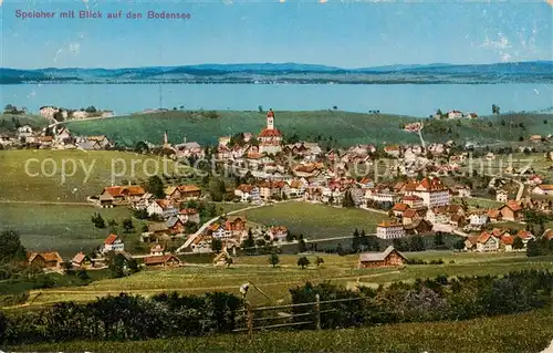 AK / Ansichtskarte Speicher_AR Totalansicht m. Bodensee Speicher AR