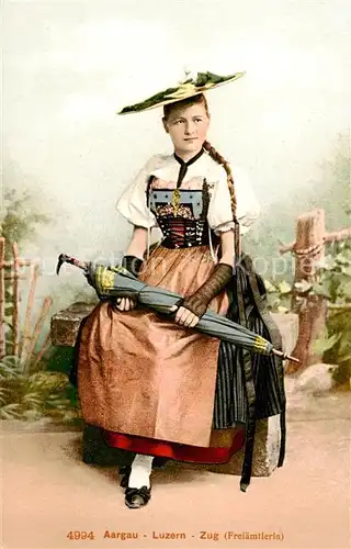 AK / Ansichtskarte Freiamt_St_Gallen_SG Freiaemtlerin 