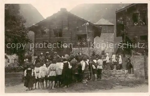AK / Ansichtskarte Lugano_Lago_di_Lugano_TI Fest im Dorf 