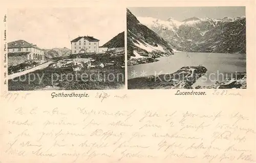 AK / Ansichtskarte Gottardo_San_Gottardo_St_Gotthard_TI Gotthardhospiz u. Lucendrosee 