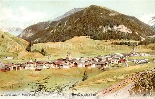 AK / Ansichtskarte Berguen_Bravuogn_GR Gesamtansicht Berguen_Bravuogn_GR