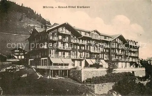 AK / Ansichtskarte Muerren_BE Grand Hotel Kurhaus Aussenansicht Muerren_BE