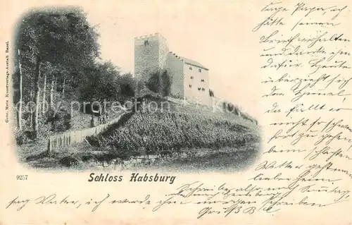 AK / Ansichtskarte Schloss_Habsburg_Brugg_AG Aussenansicht d. Schlosses 