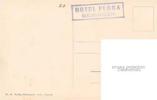 AK / Ansichtskarte Meiringen_BE Totalansicht Meiringen BE