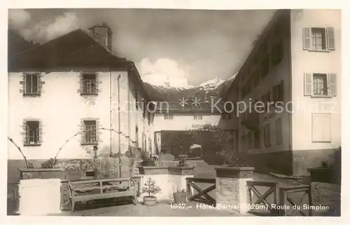AK / Ansichtskarte Simplon_2500m_VS Hotel Berisal   Route du Simplon 