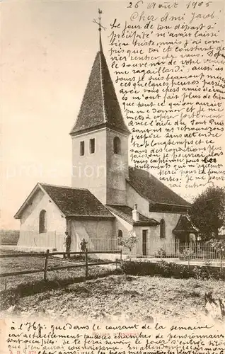 AK / Ansichtskarte Onnens_VD Kirche Aussenansicht Onnens_VD