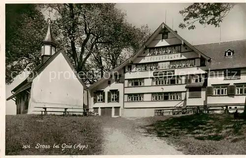 AK / Ansichtskarte Stoss_Altstaetten Wirtschaft z. Stoss Aussenansicht Stoss_Altstaetten