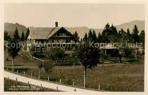 AK / Ansichtskarte Hemberg_SG Pension Brunner Aussenansicht Hemberg_SG