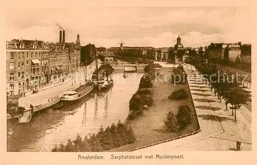 AK / Ansichtskarte 73794698 Amsterdam__NL Sarphatistraat met Muiderpoort 