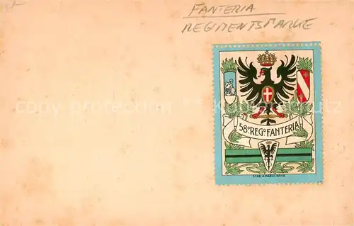 AK / Ansichtskarte  Fanteria_Piemonte_IT Regimentsmarke 