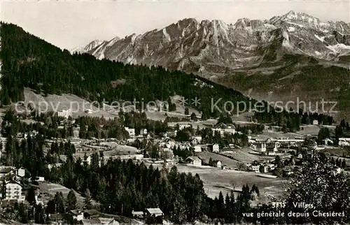 AK / Ansichtskarte Villars_Chesieres Vue generale Villars_Chesieres