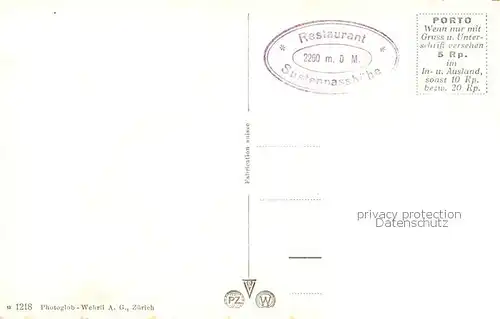 AK / Ansichtskarte Sustenstrasse Restaurant Sustenpasshoehe Fliegeraufnahme Sustenstrasse