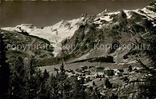AK / Ansichtskarte Saas Fee_VS Alphubel Taeschhorn Dom Lenzspitze Nadelhorn 