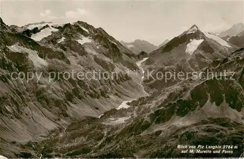 AK / Ansichtskarte Forno Blick vom Piz Longhin auf Mt Muretto und Forno Forno