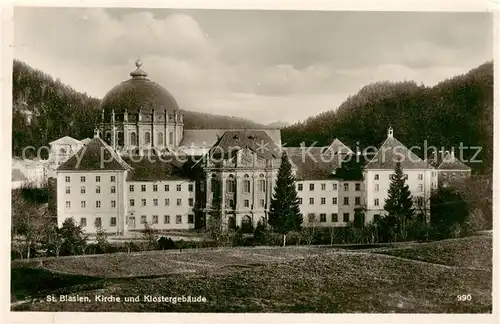 AK / Ansichtskarte  St_Blasien Kirche und Klostergebaeude St_Blasien