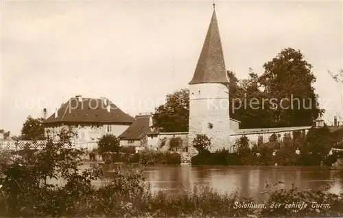 AK / Ansichtskarte Solothurn Der schiefe Turm Solothurn