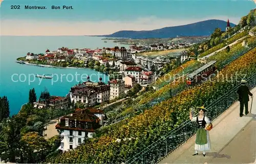 AK / Ansichtskarte Montreux__VD Bon Port 
