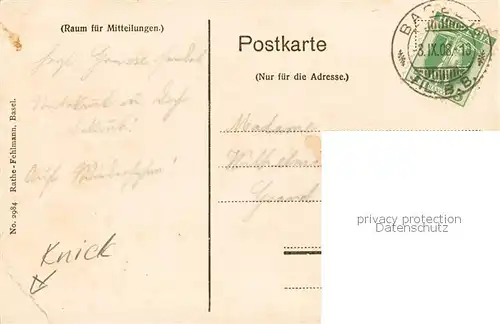 AK / Ansichtskarte Basel_BS Totalansicht mit Muenster und Rhein Basel_BS