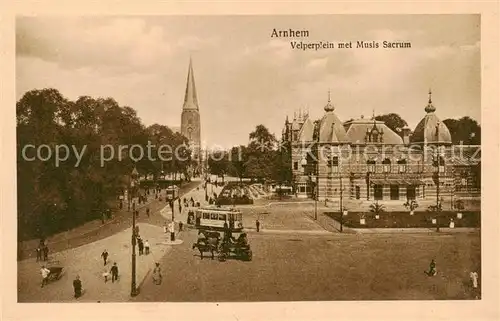 AK / Ansichtskarte  Arnhem_Arnheim_NL Velperplein met Musis Sacrum 