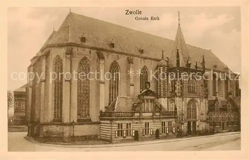AK / Ansichtskarte 73794808 Zwolle_Overijssel Groote Kerk Zwolle_Overijssel