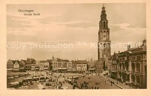 AK / Ansichtskarte 73794809 Groningen_NL Groote Markt 