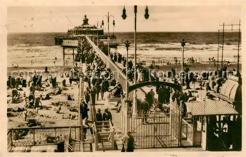 AK / Ansichtskarte  Scheveningen_NL Pier Strand Seebruecke 