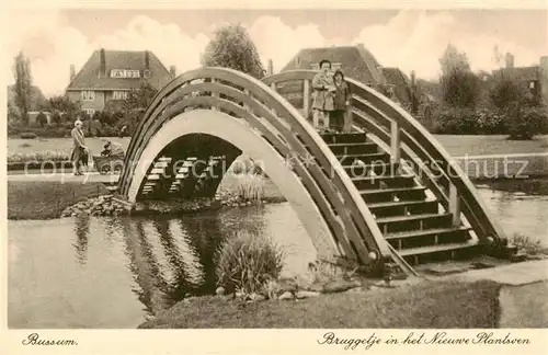 AK / Ansichtskarte  Bussum_NL Bruggetje in het Nieuwe Plantsven 